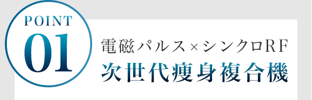 電磁パルス×シンクロRF 次世代痩身複合機